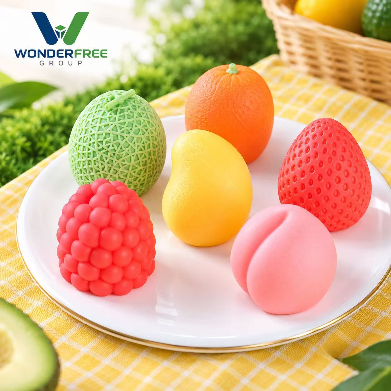 3D Fruit-Shaped Silicone Ice Cream Molds